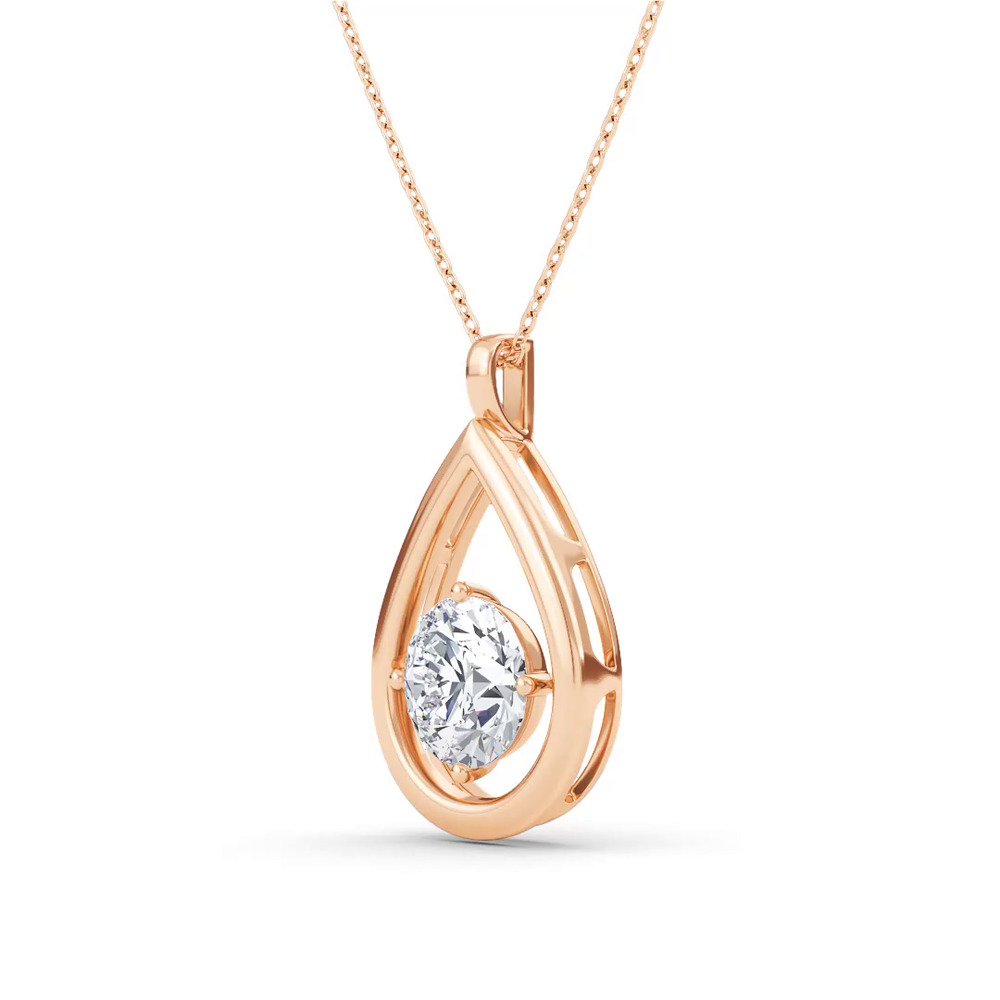 360 degree view of Evermotion Teardrop Lab Diamond Pendant (2.00 ct.)