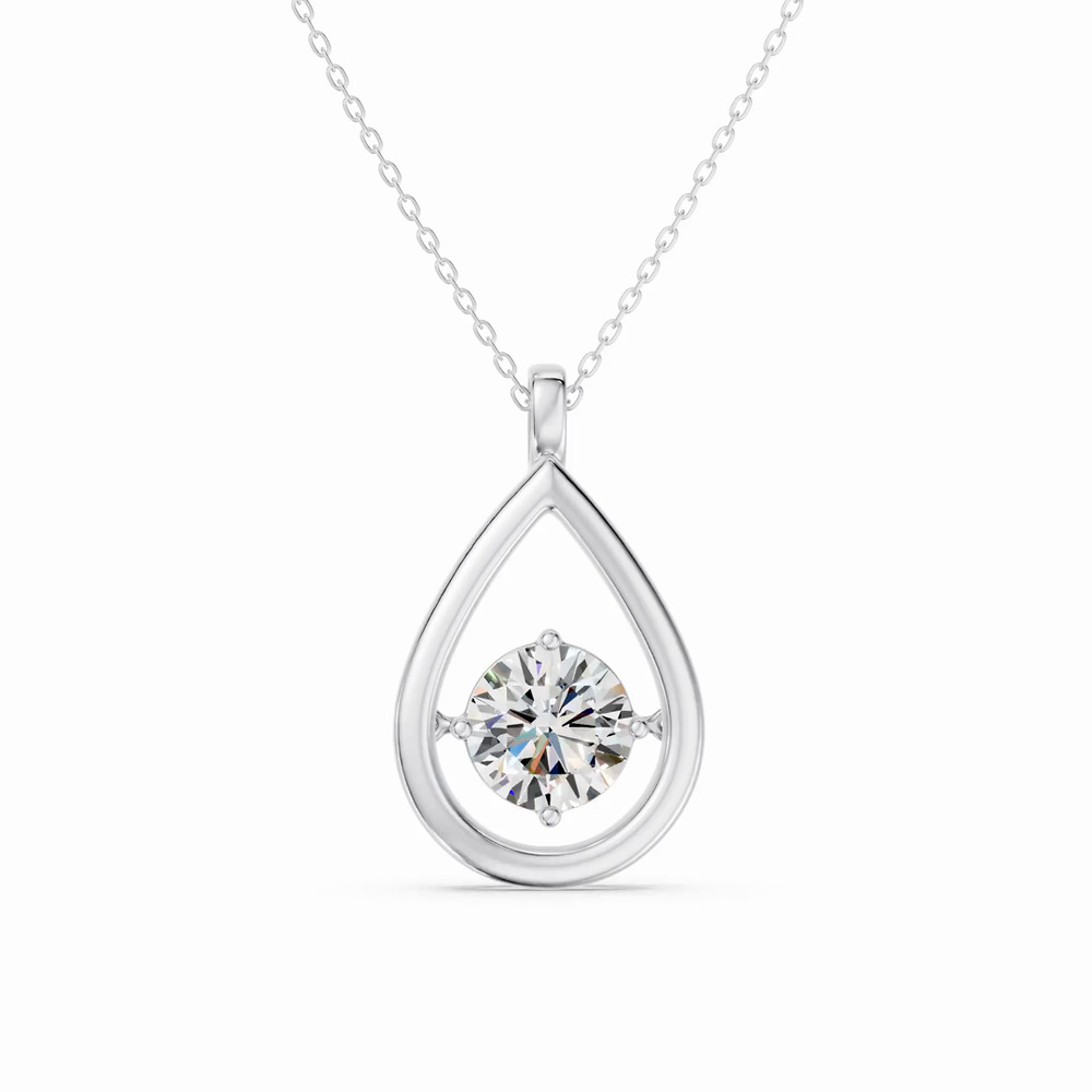 360 degree view of Evermotion Teardrop Lab Diamond Pendant (2.00 ct.)