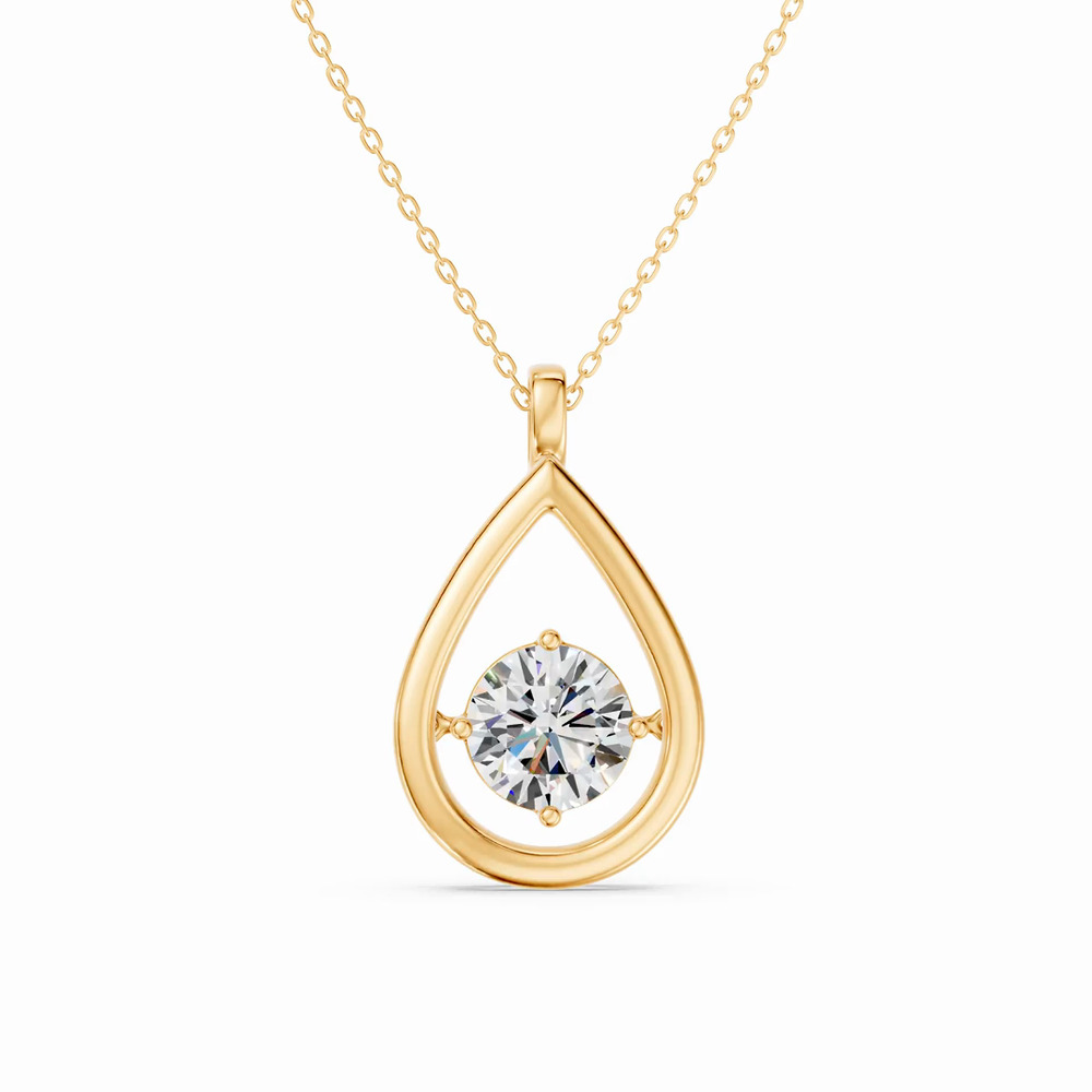 360 degree view of Evermotion Teardrop Lab Diamond Pendant (2.00 ct.)