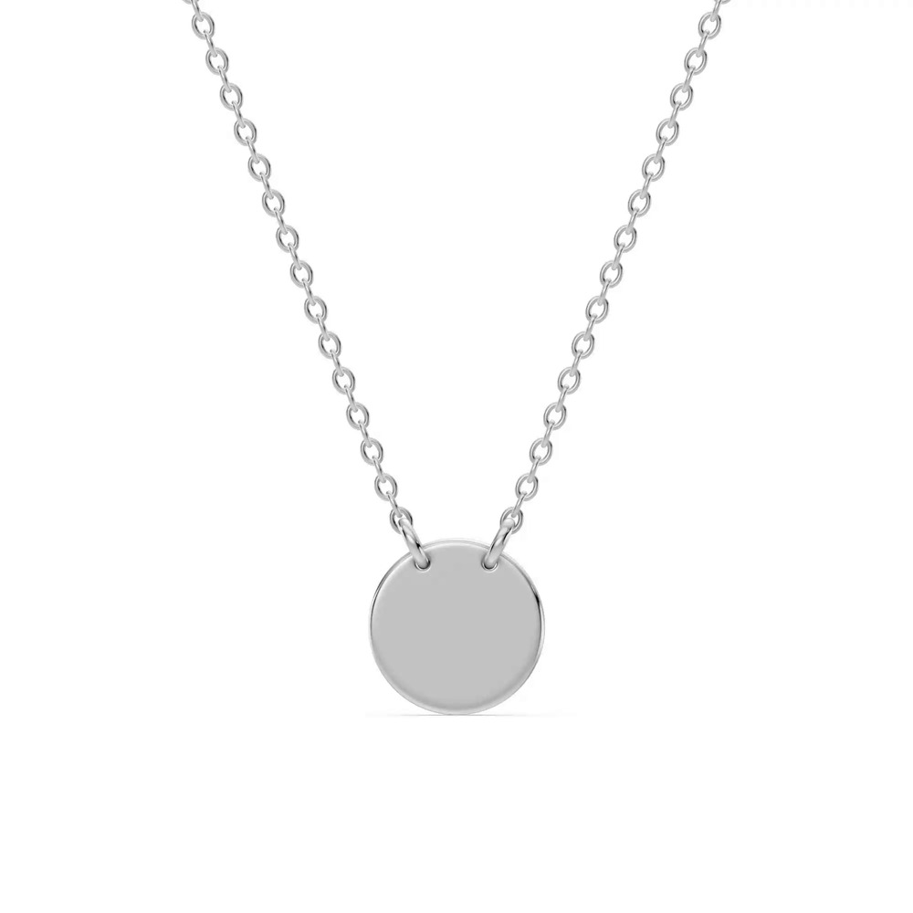 360 degree view of Engravable Disc Necklace