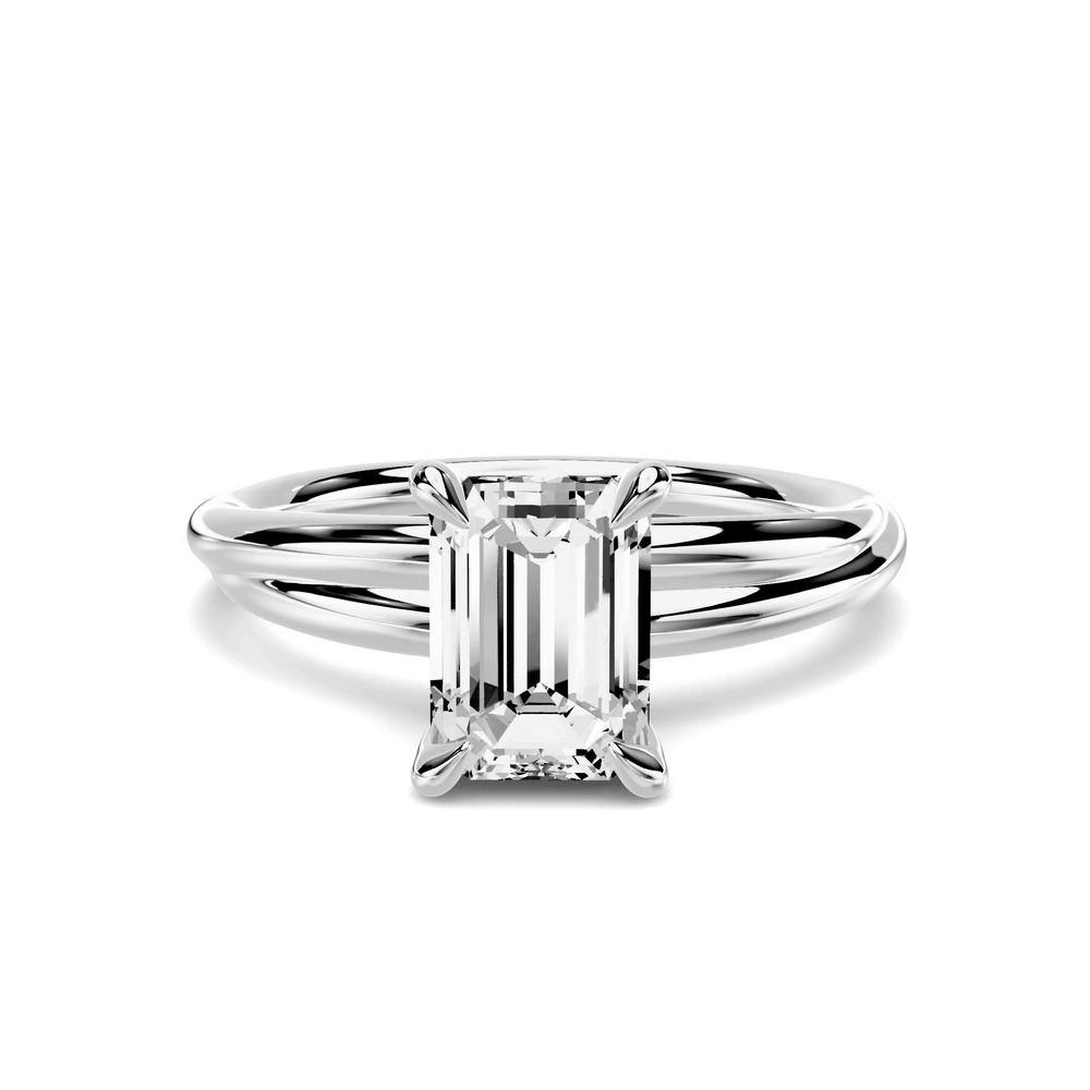 360 degree view of Avalon Crossover 1.00 ct. Emerald-Cut Lab Engagement Ring