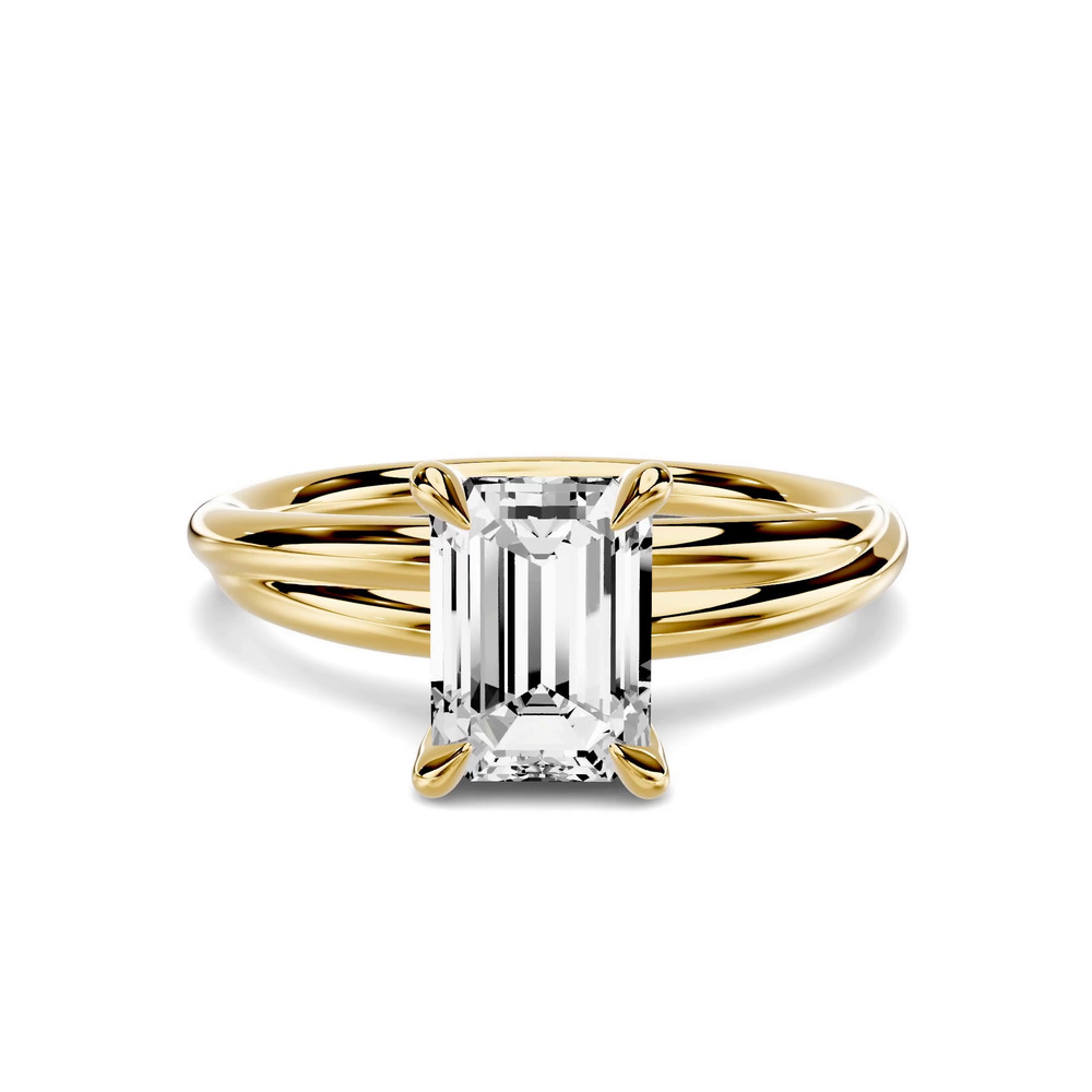 360 degree view of Avalon Crossover 1.00 ct. Emerald-Cut Lab Engagement Ring