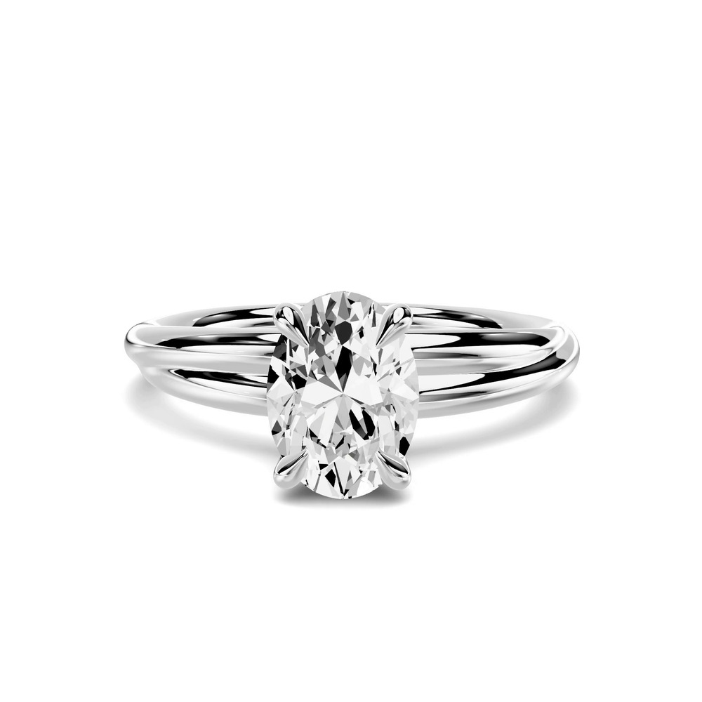 360 degree view of Avalon Crossover 1.00 ct. Oval Lab Engagement Ring