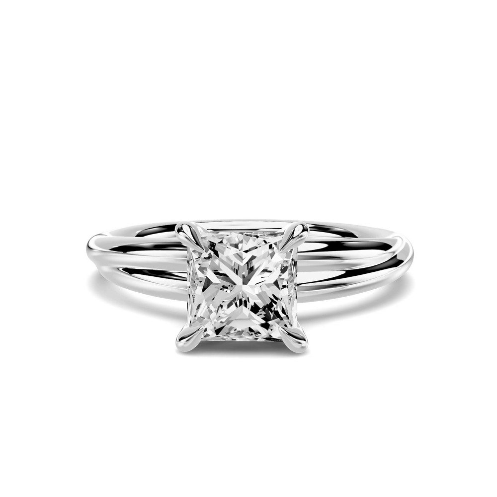 360 degree view of Avalon Crossover 1.00 ct. Princess-Cut Lab Engagement Ring