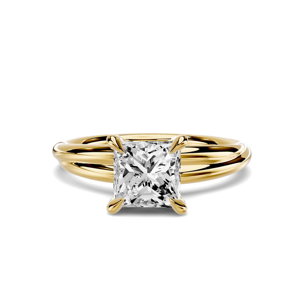 360 degree view of Avalon Crossover 1.00 ct. Princess-Cut Lab Engagement Ring