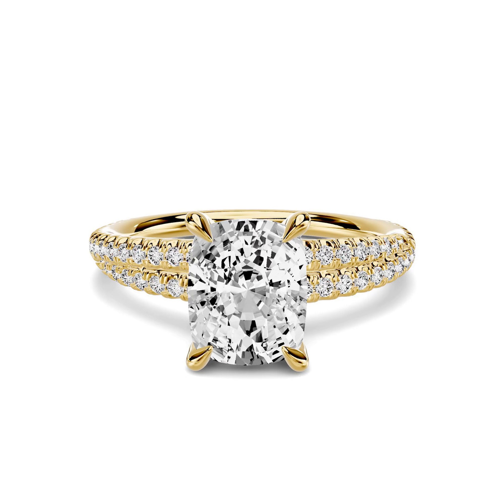 360 degree view of Avalon Crossover 1.50 ct. Elongated Cushion Lab Engagement Ring