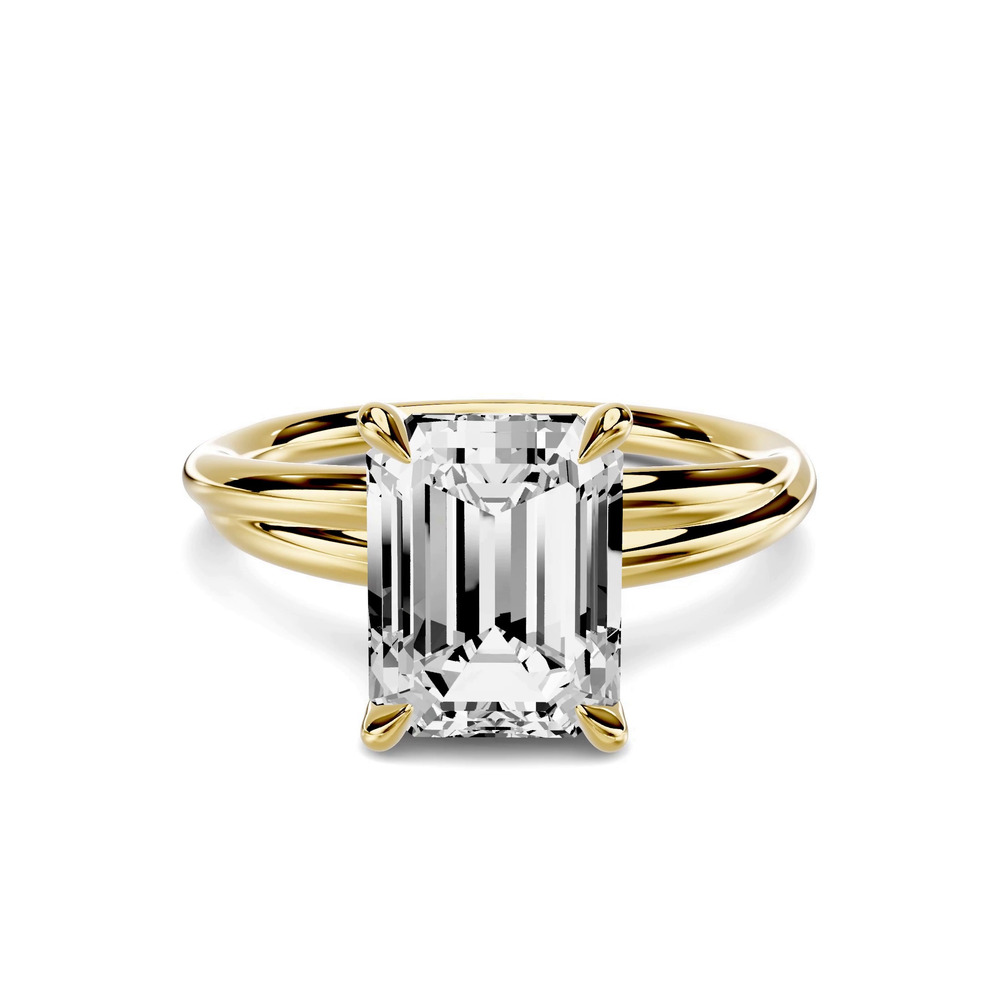 360 degree view of Avalon Crossover 3.00 ct. Emerald-Cut Lab Engagement Ring
