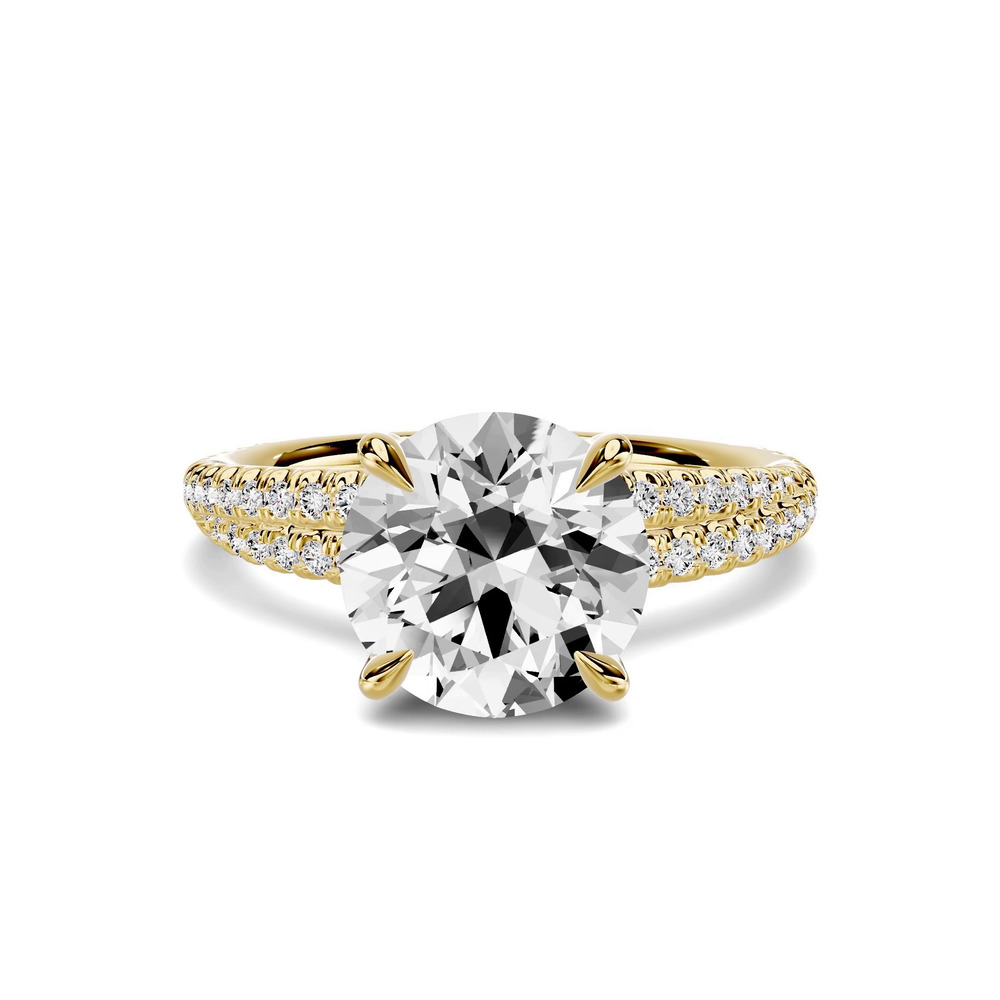 360 degree view of Avalon Double Pavé Crossover 2.00 ct. Round Lab Engagement Ring