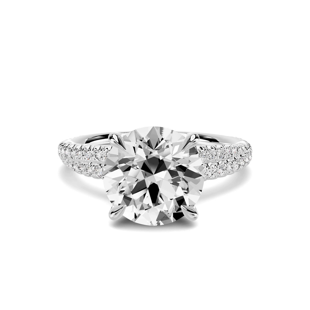 360 degree view of Avalon Double Pavé Crossover 2.50 ct. Round Lab Engagement Ring