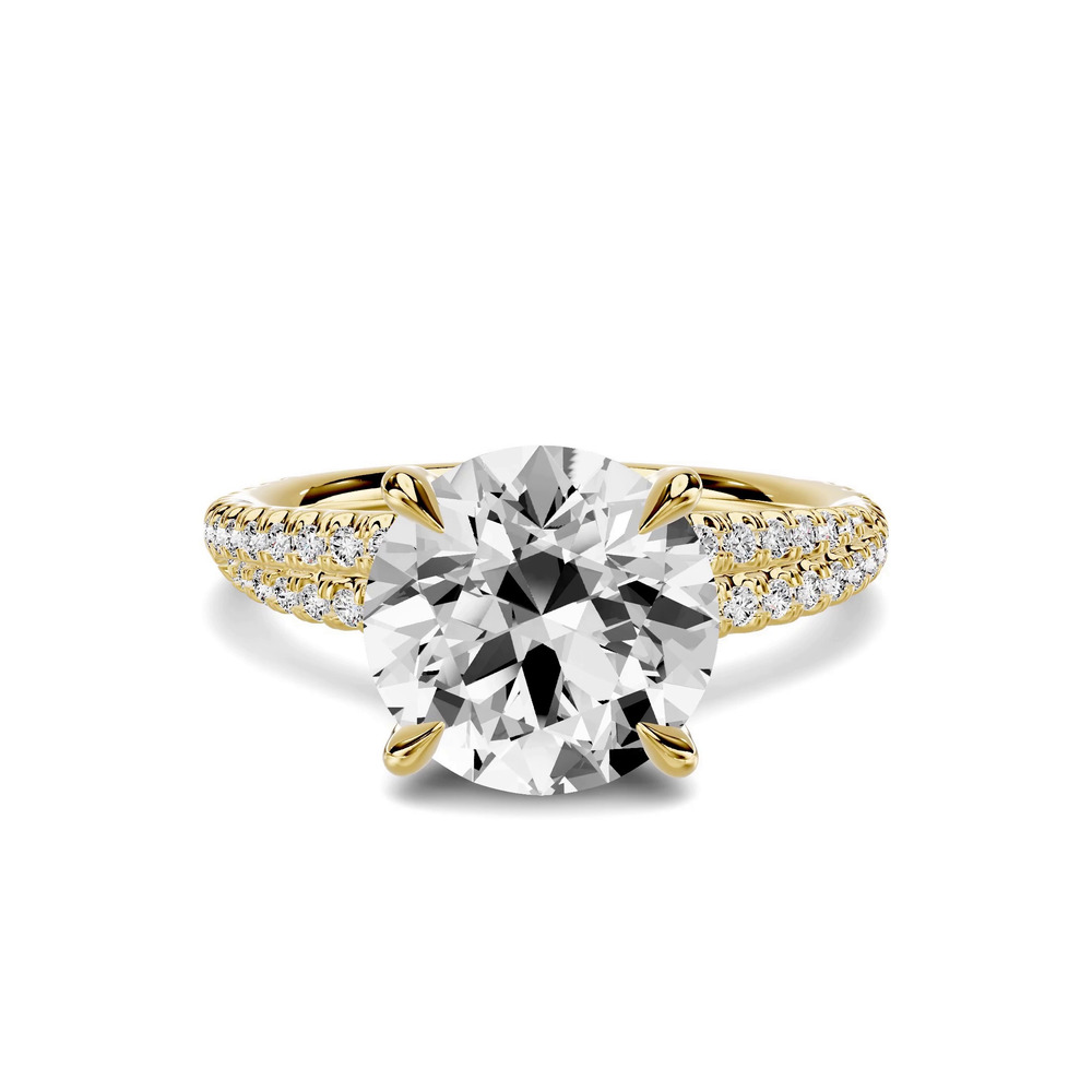 360 degree view of Avalon Double Pavé Crossover 2.50 ct. Round Lab Engagement Ring