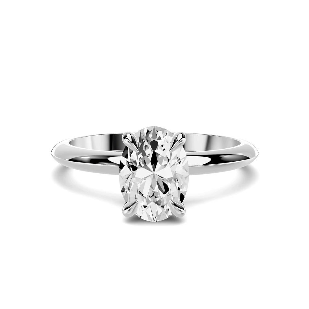 360 degree view of Serra Knife Edge 1.00 ct. Oval Lab Engagement Ring (2mm)
