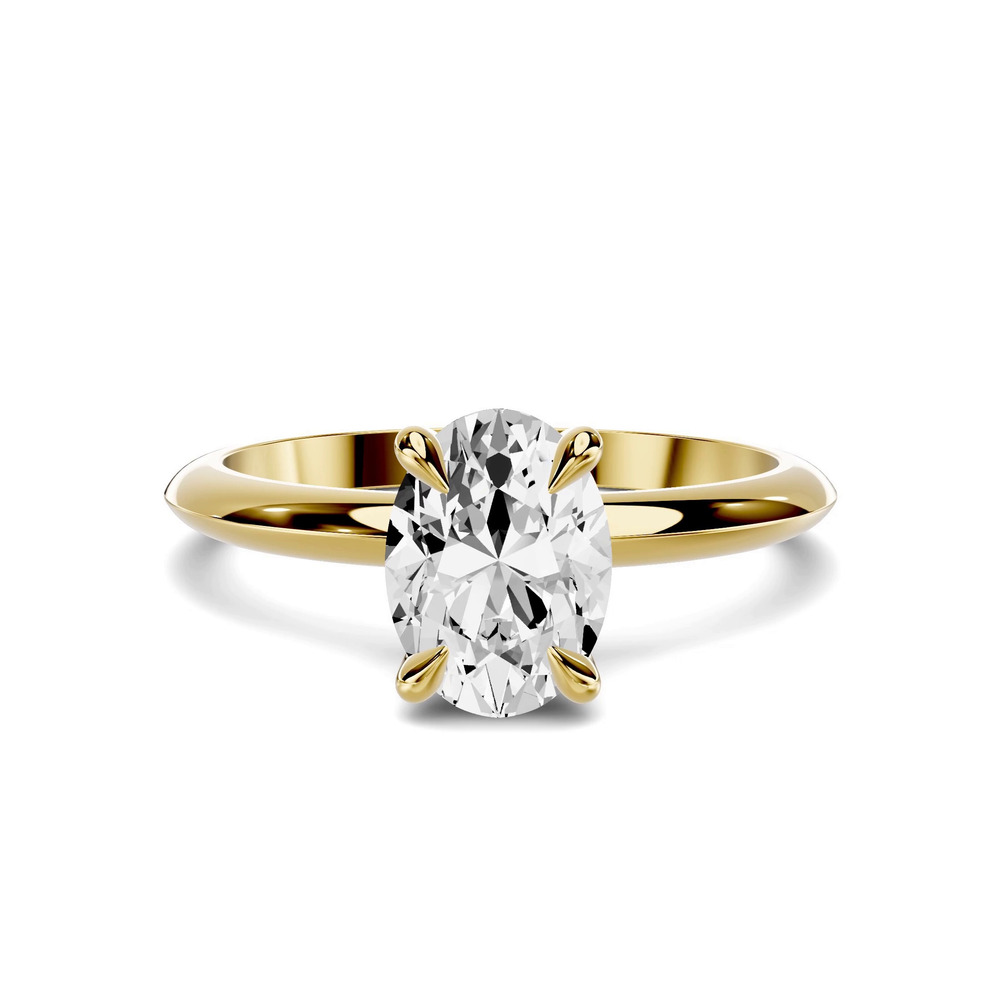 360 degree view of Serra Knife Edge 1.00 ct. Oval Lab Engagement Ring (2mm)