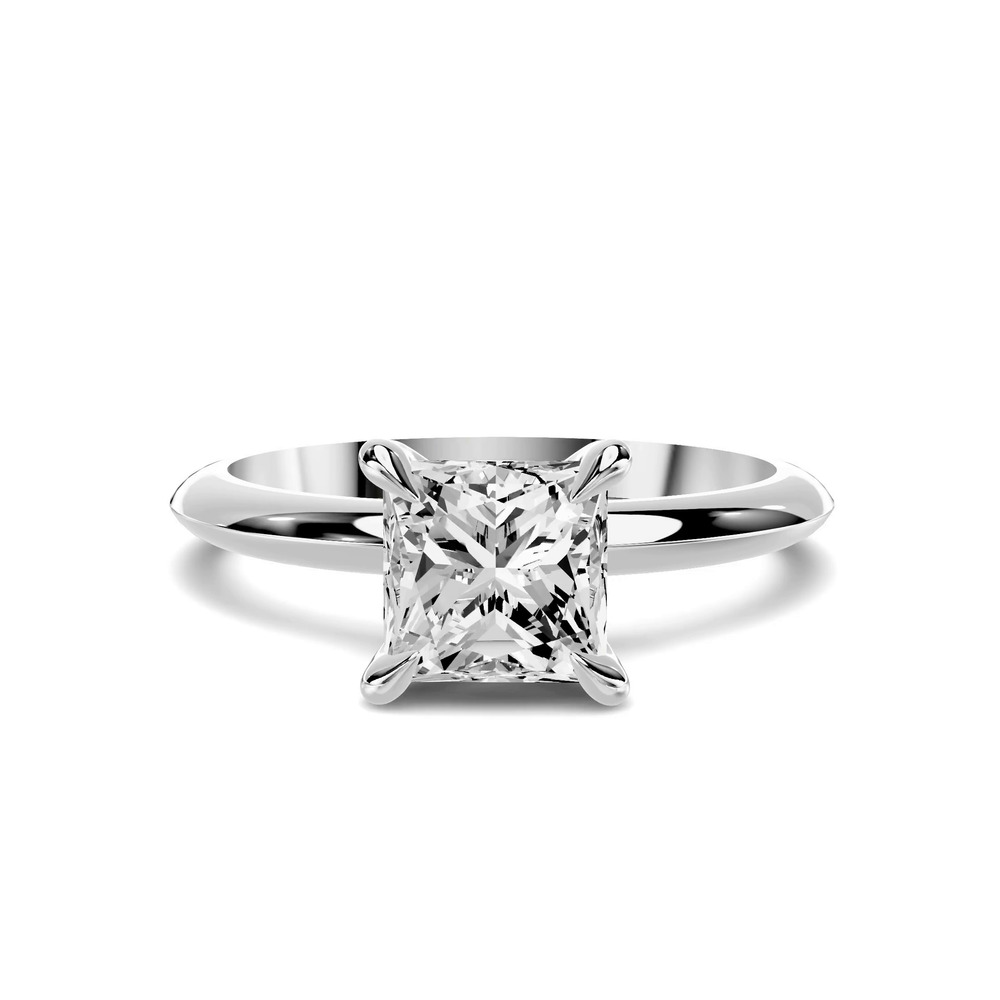 360 degree view of Serra Knife Edge 1.00 ct. Princess-Cut Lab Engagement Ring (2mm)