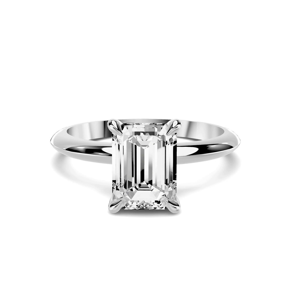 360 degree view of Serra Knife Edge 1.50 ct. Emerald-Cut Lab Engagement Ring (2mm)