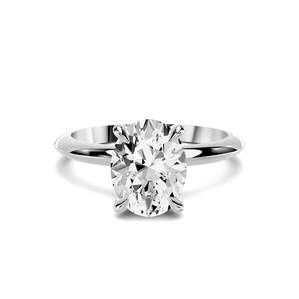360 degree view of Serra Knife Edge 1.50 ct. Oval Lab Engagement Ring (2mm)