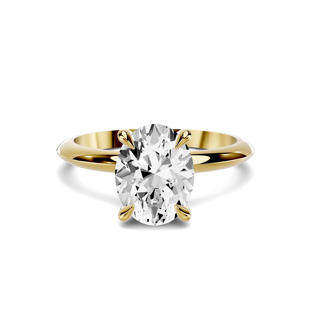 360 degree view of Serra Knife Edge 1.50 ct. Oval Lab Engagement Ring (2mm)
