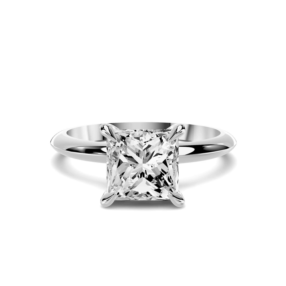 360 degree view of Serra Knife Edge 1.50 ct. Princess-Cut Lab Engagement Ring (2mm)