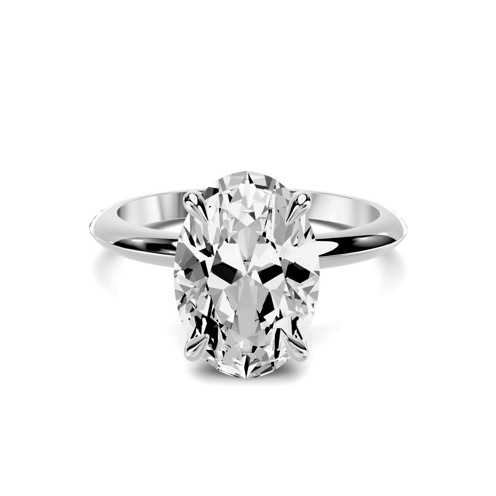 360 degree view of Serra Knife Edge 3.00 ct. Oval Lab Engagement Ring (2mm)