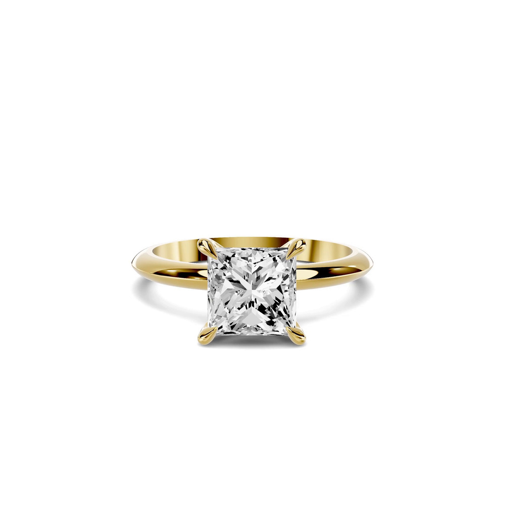 360 degree view of Serra Knife Edge 3.00 ct. Princess-Cut Lab Engagement Ring (2mm)
