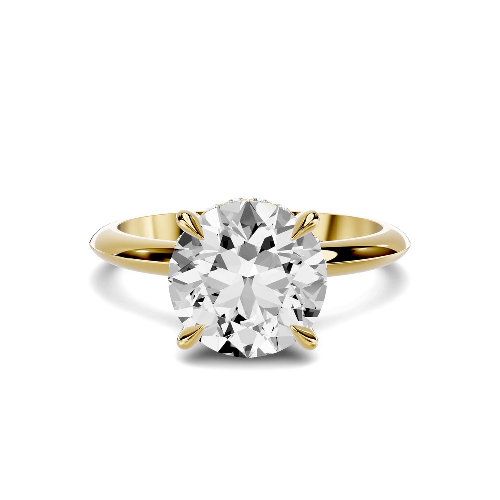 360 degree view of Serra Knife Edge Hidden Halo 2.00 ct. Round Lab Engagement Ring (2mm)