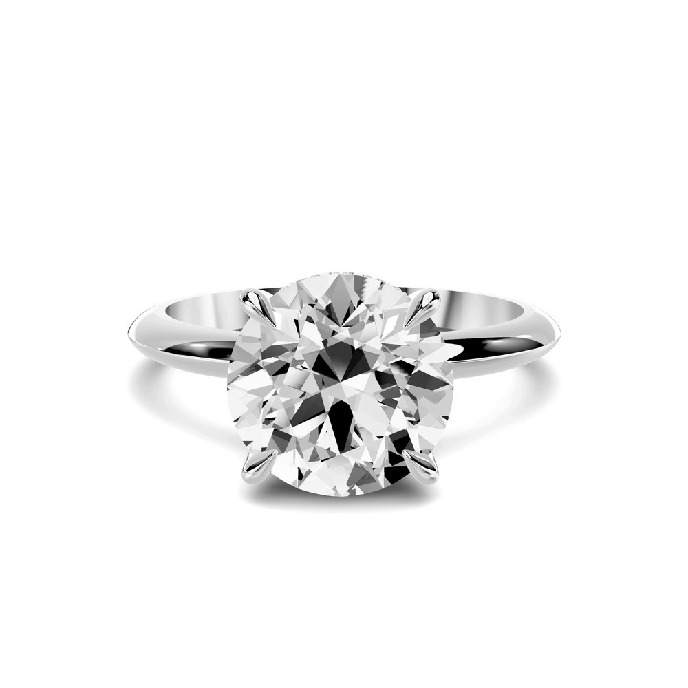 360 degree view of Serra Knife Edge Hidden Halo 3.00 ct. Round Lab Engagement Ring (2mm)