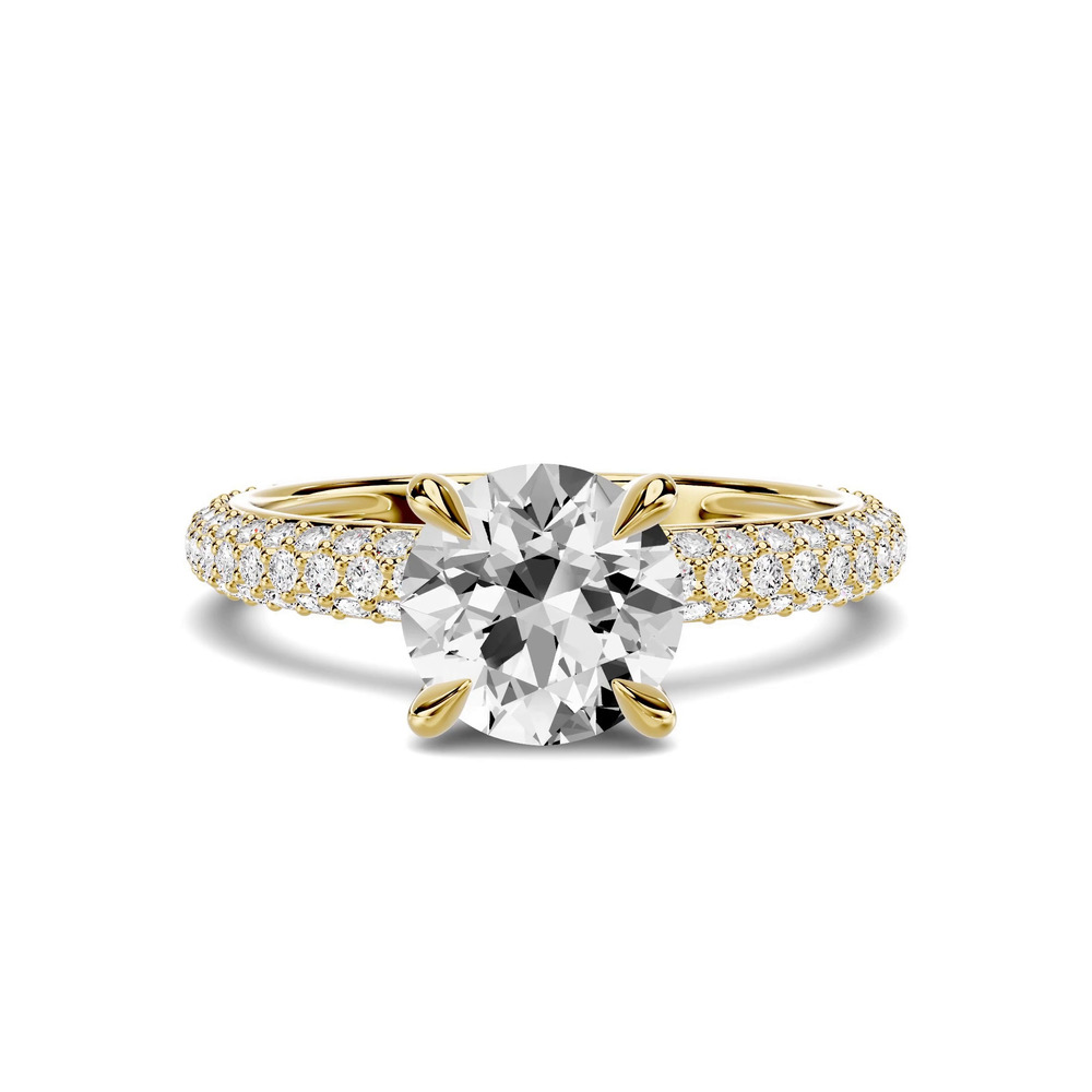 360 degree view of Selora Rolled Pavé 1.00 ct. Round Lab Engagement Ring