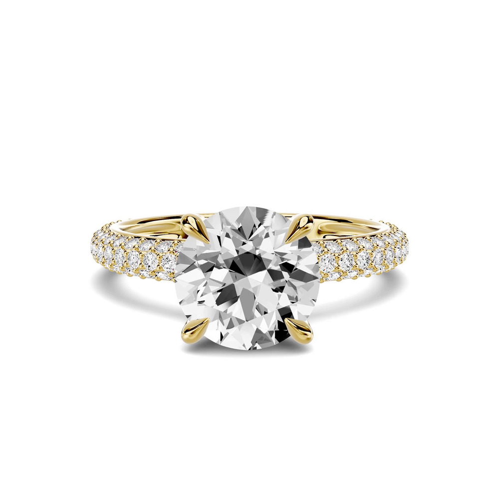 360 degree view of Selora Rolled Pavé 1.50 ct. Round Lab Engagement Ring