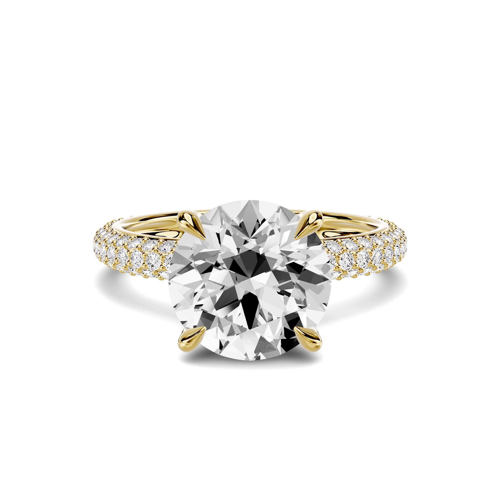 360 degree view of Selora Rolled Pavé 3.000 ct. Round Lab Engagement Ring