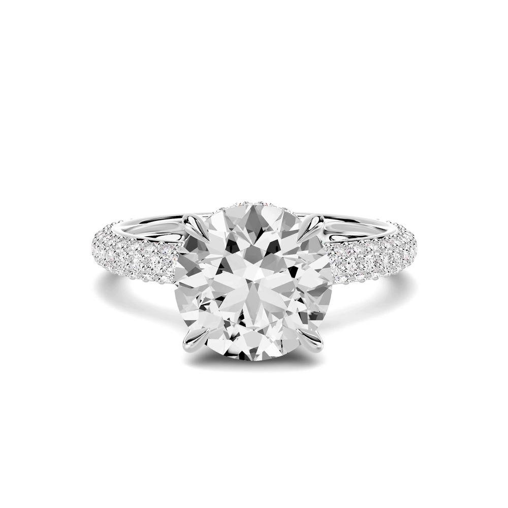 360 degree view of Selora Rolled Pavé Hidden Halo 2.00 ct. Round Lab Engagement Ring