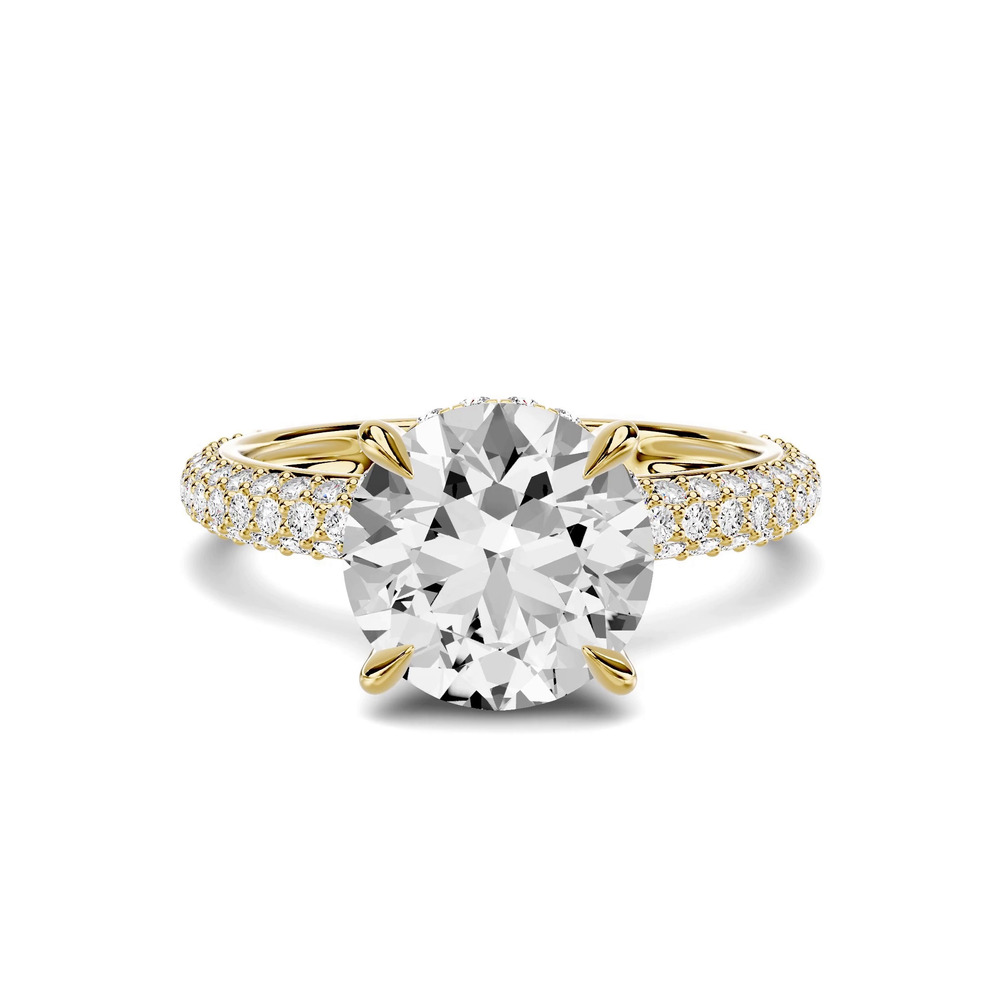 360 degree view of Selora Rolled Pavé Hidden Halo 2.00 ct. Round Lab Engagement Ring