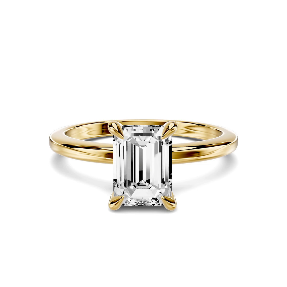 360 degree view of Avalon Classic Solitaire 1.00 ct. Emerald-Cut Lab Engagement Ring