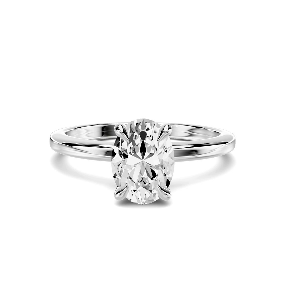 360 degree view of Avalon Classic Solitaire 1.00 ct. Oval Lab Engagement Ring