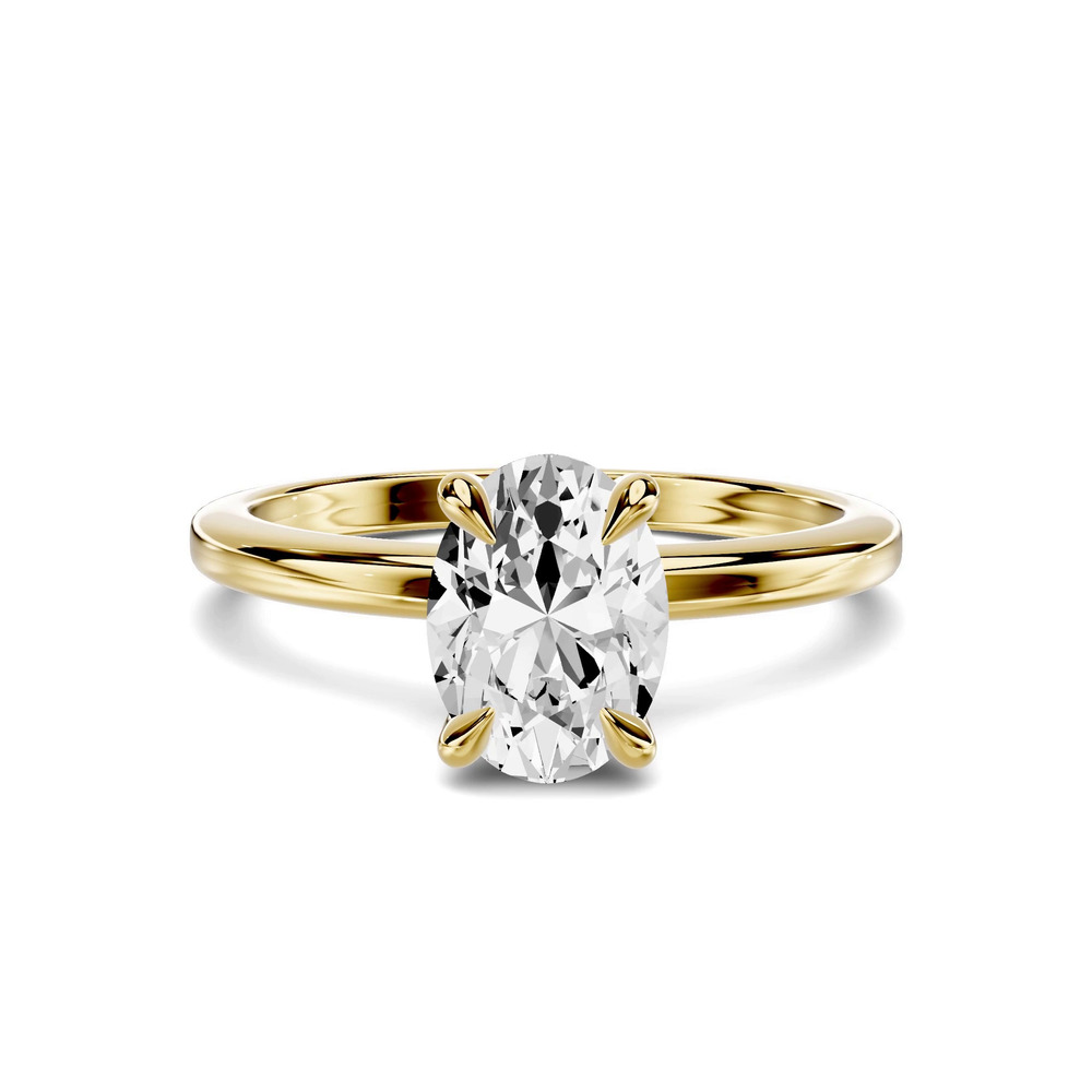 360 degree view of Avalon Classic Solitaire 1.00 ct. Oval Lab Engagement Ring