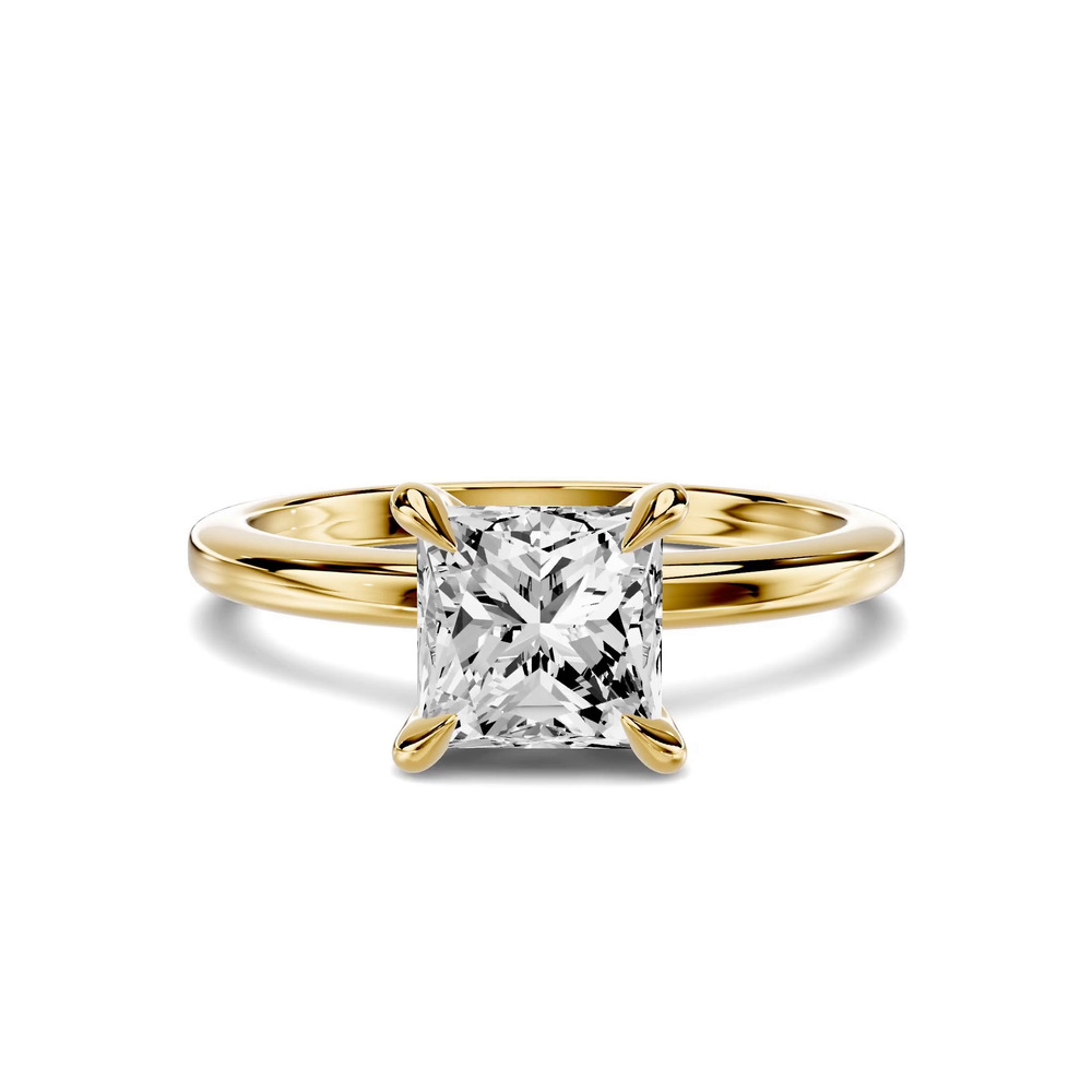 360 degree view of Avalon Classic Solitaire 1.00 ct. Princess-Cut Lab Engagement Ring