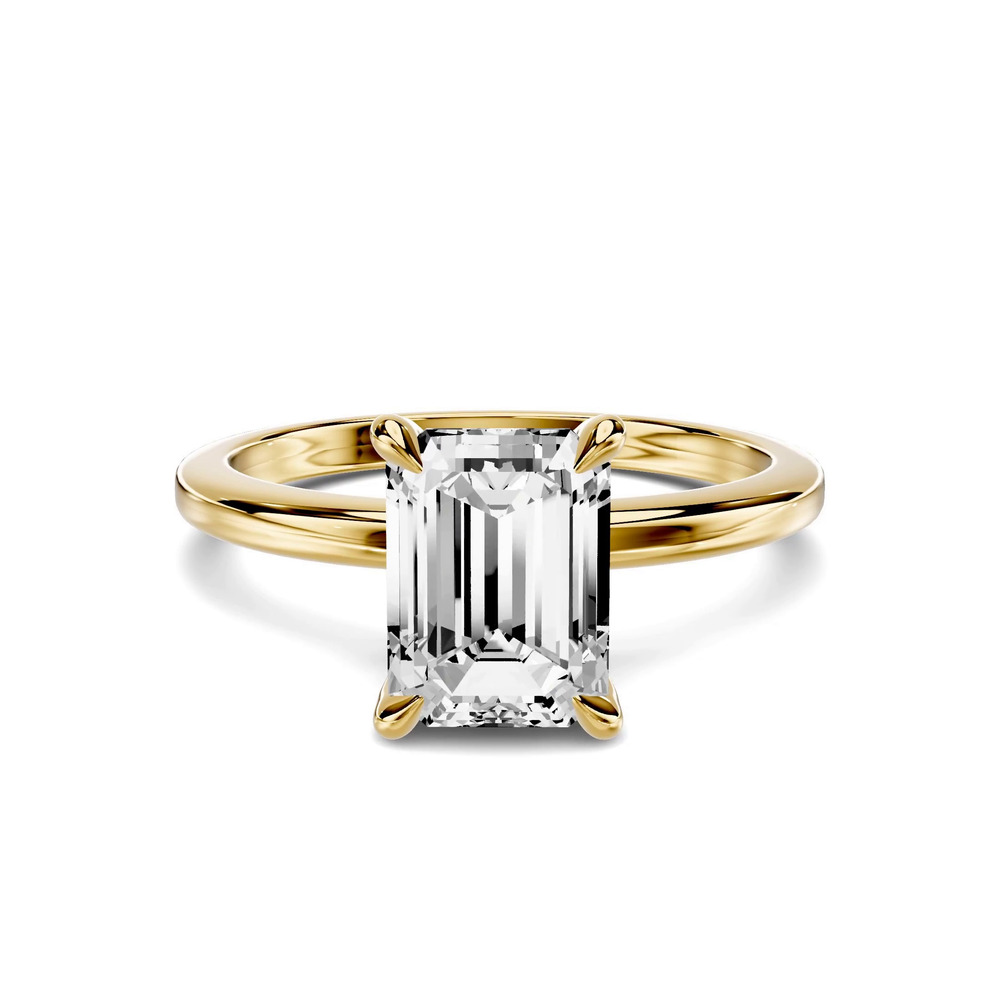 360 degree view of Avalon Classic Solitaire 1.50 ct. Emerald-Cut Lab Engagement Ring