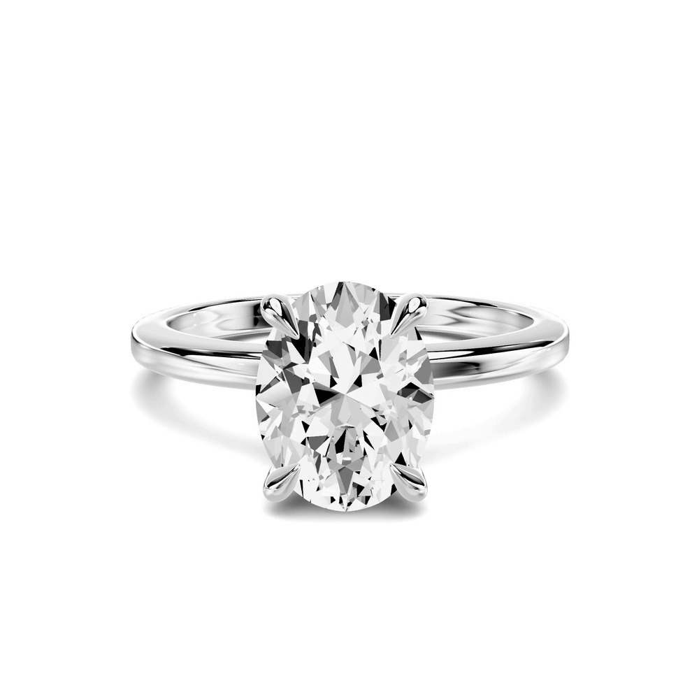 360 degree view of Avalon Classic Solitaire 1.50 ct. Oval Lab Engagement Ring