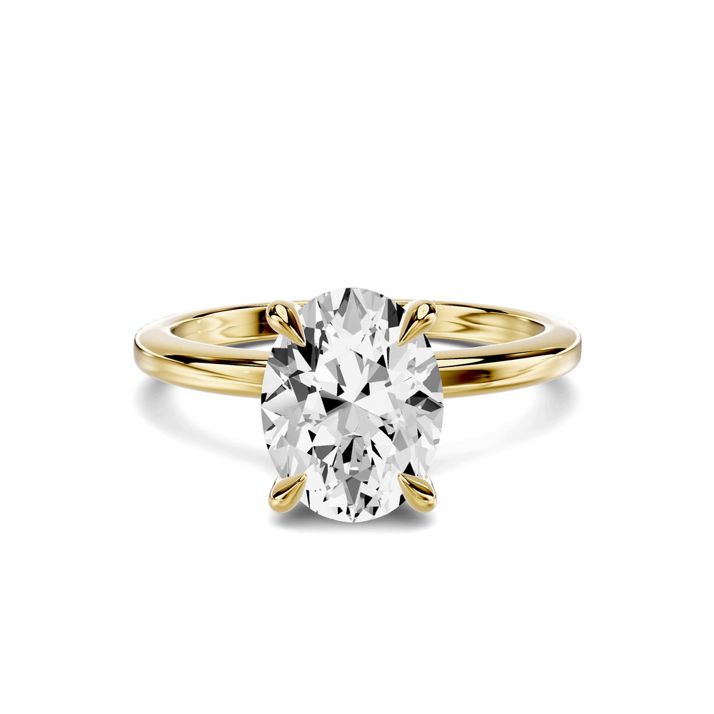 360 degree view of Avalon Classic Solitaire 1.50 ct. Oval Lab Engagement Ring
