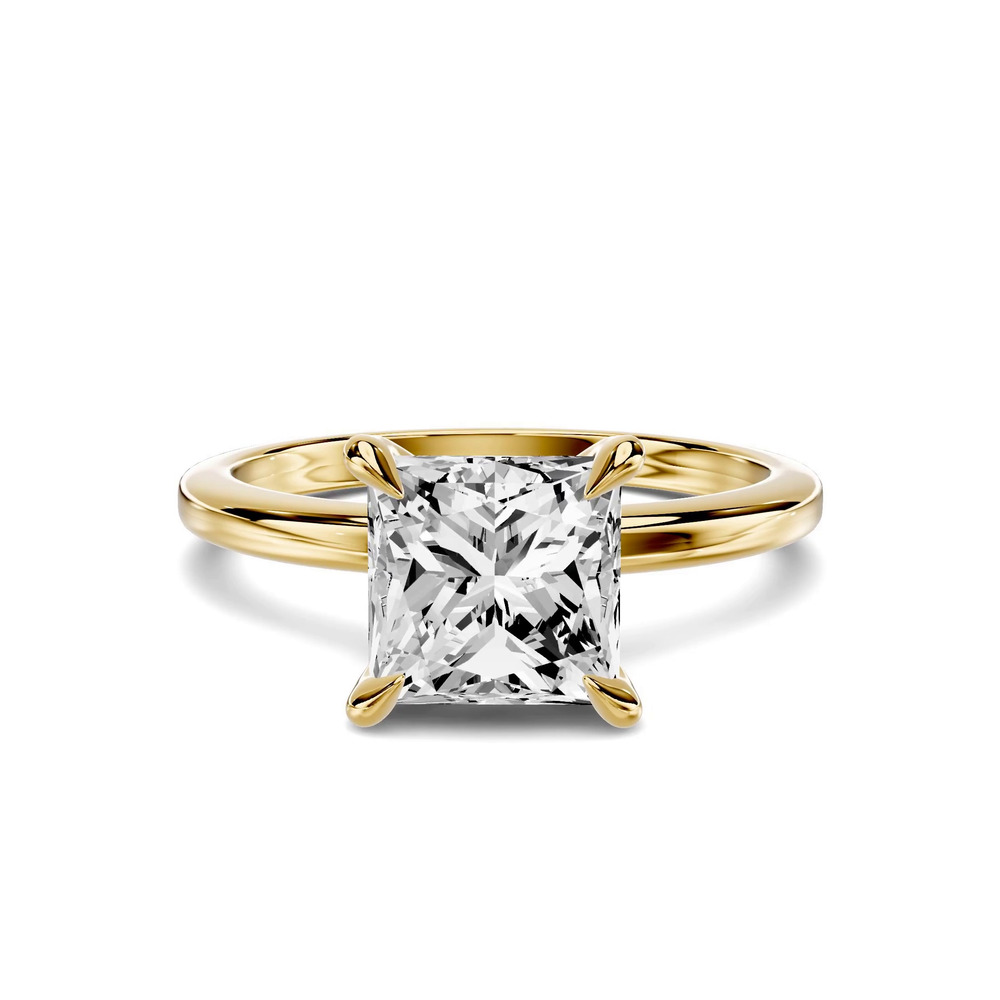 360 degree view of Avalon Classic Solitaire 1.50 ct. Princess-Cut Lab Engagement Ring