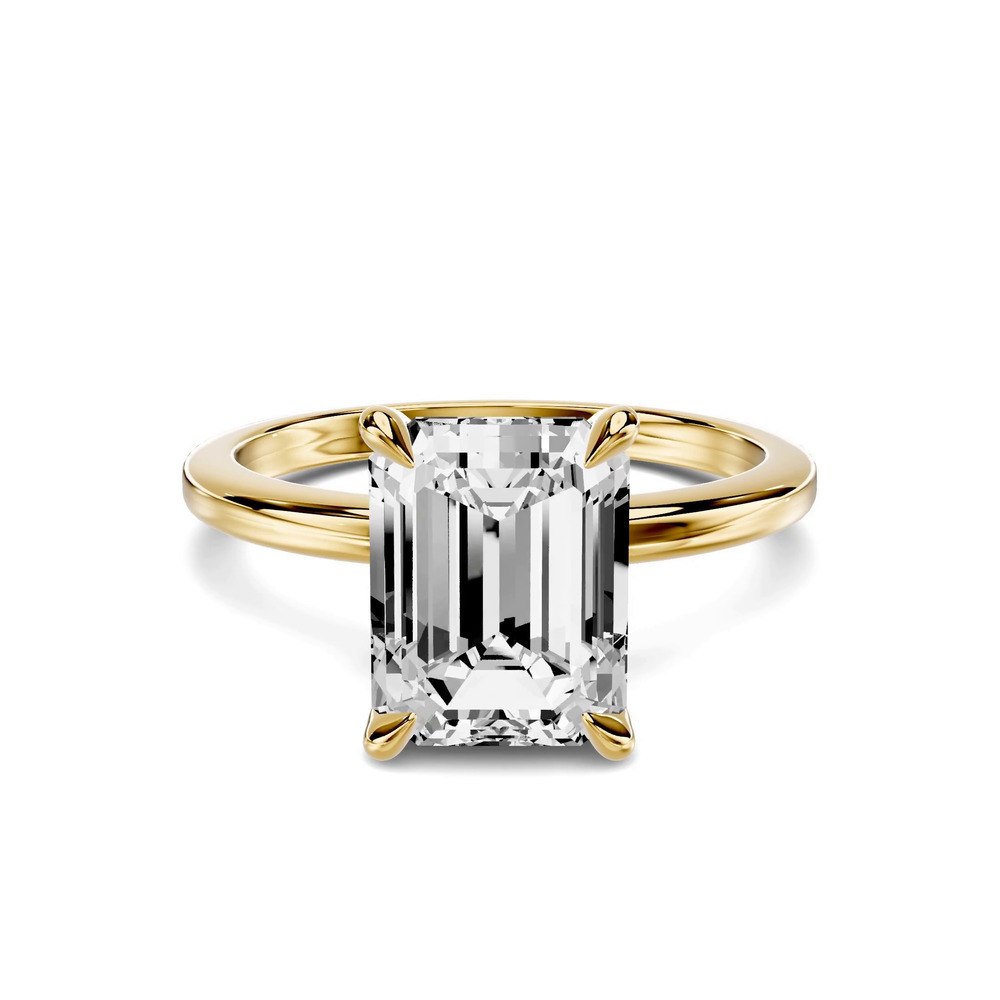 360 degree view of Avalon Classic Solitaire 3.00 ct. Emerald-Cut Lab Engagement Ring
