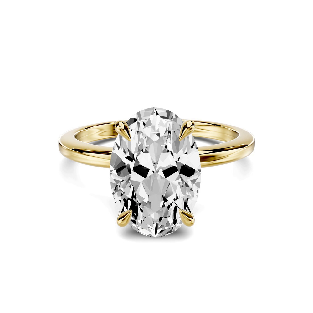 360 degree view of Avalon Classic Solitaire 3.00 ct. Oval Lab Engagement Ring