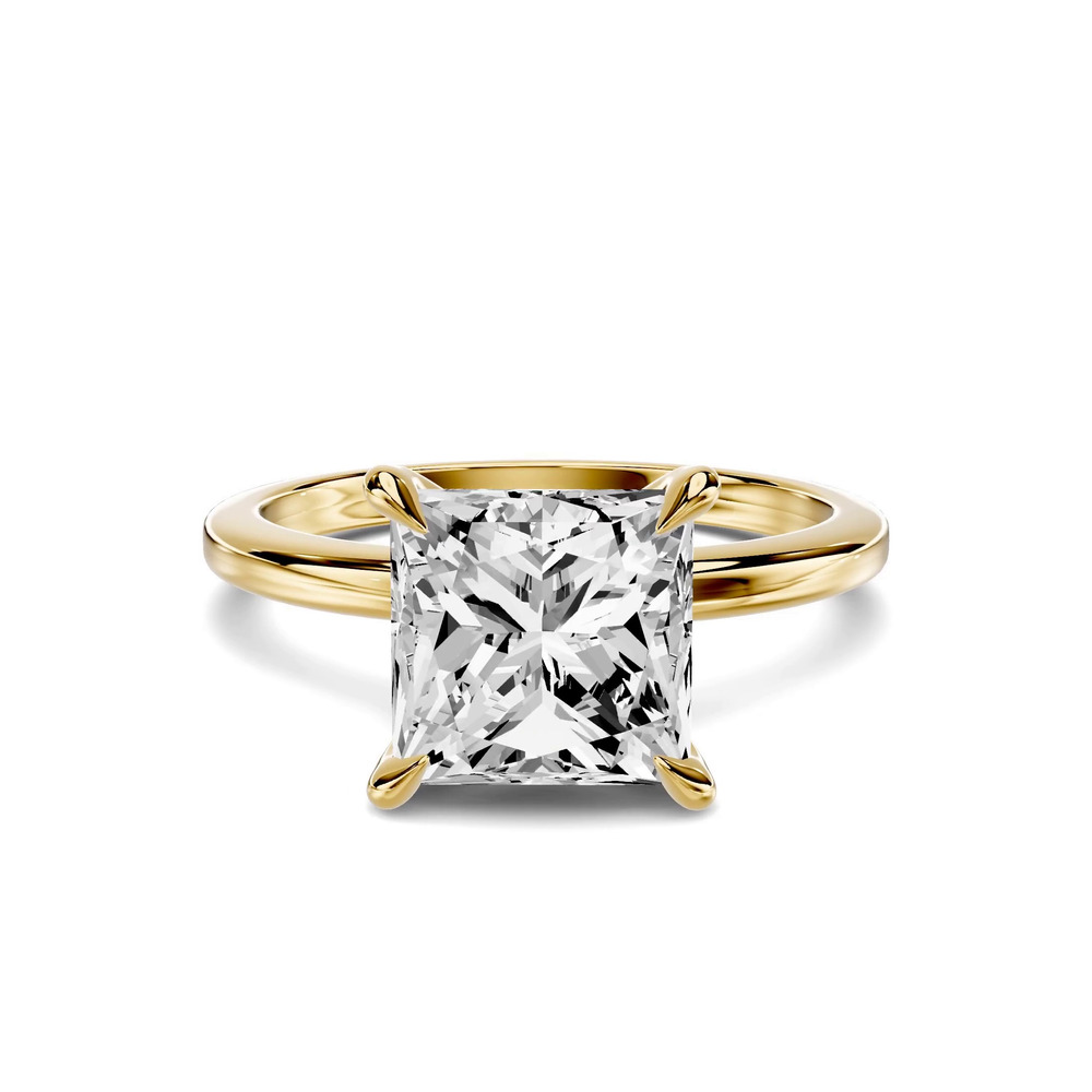 360 degree view of Avalon Classic Solitaire 3.00 ct. Princess-Cut Lab Engagement Ring