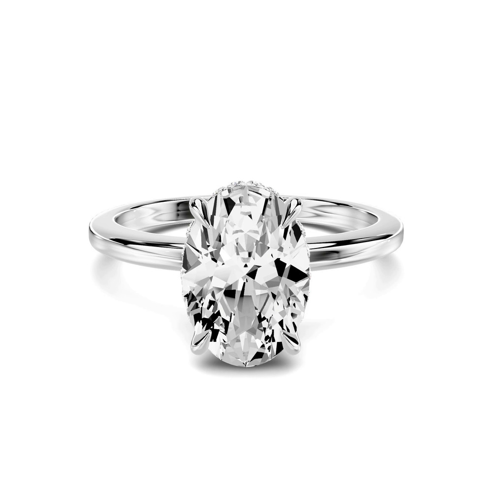360 degree view of Avalon Classic Hidden Halo 2.00 ct. Oval Lab Engagement Ring