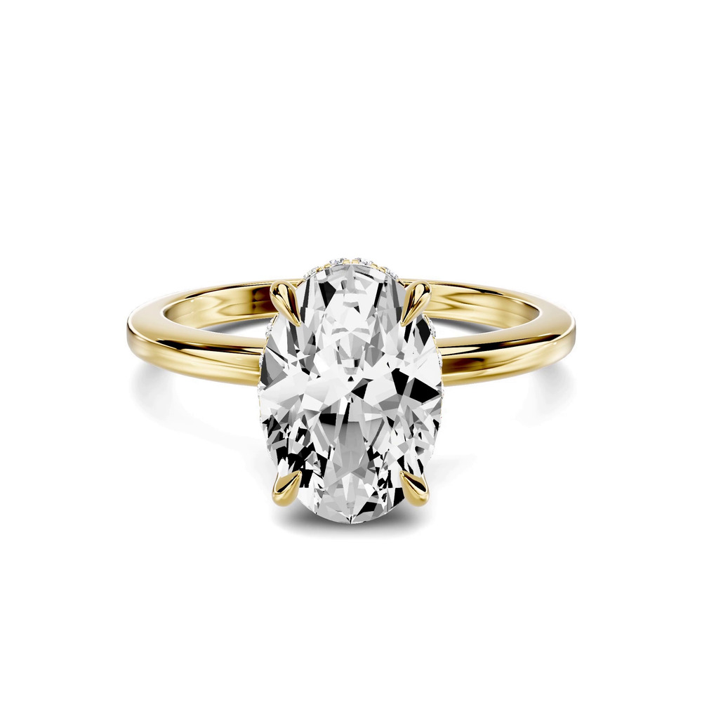 360 degree view of Avalon Classic Hidden Halo 2.00 ct. Oval Lab Engagement Ring
