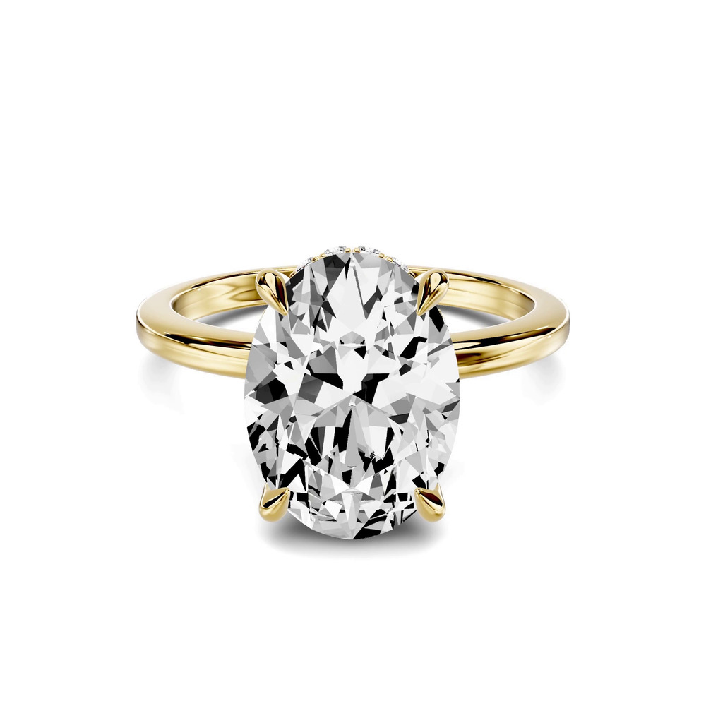 360 degree view of Avalon Classic Hidden Halo 2.50 ct. Oval Lab Engagement Ring