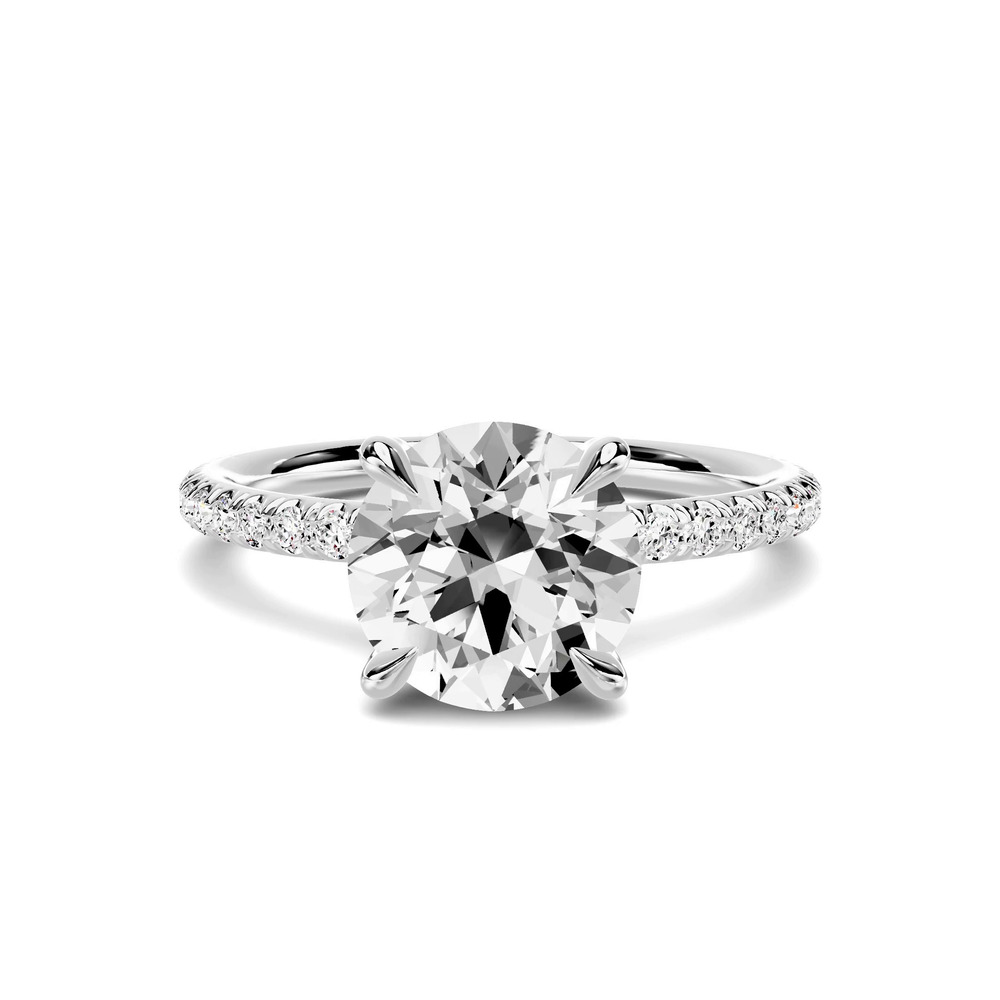 360 degree view of Avalon Classic Pavé 1.50 ct. Round Lab Engagement Ring