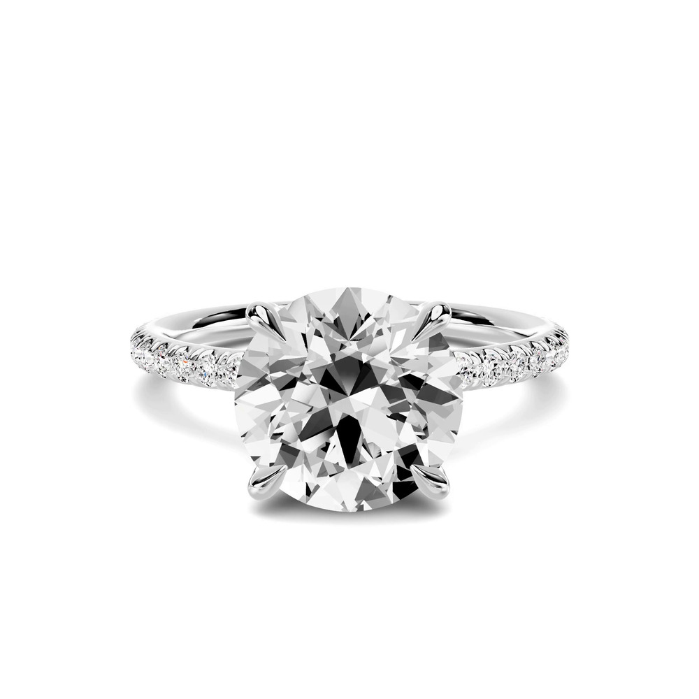 360 degree view of Avalon Classic Pavé 3.00 ct. Round Lab Engagement Ring