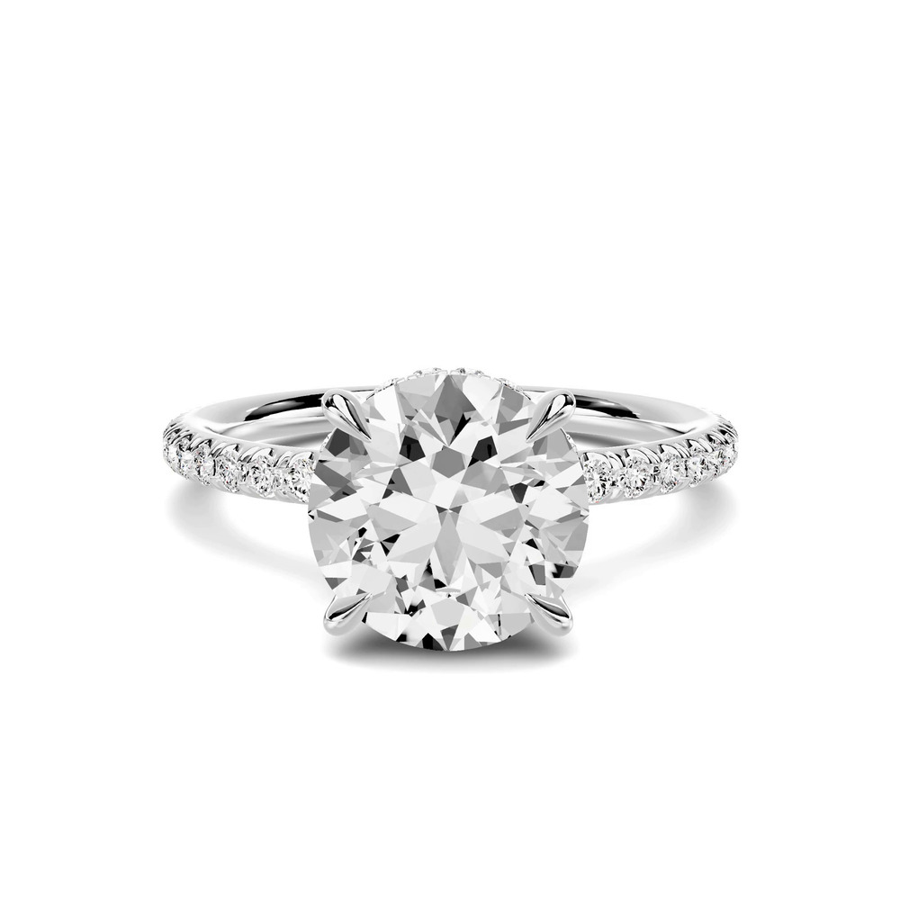 360 degree view of Avalon Classic Pavé Hidden Halo 2.00 ct. Round Lab Engagement Ring