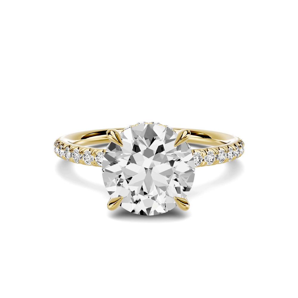 360 degree view of Avalon Classic Pavé Hidden Halo 2.00 ct. Round Lab Engagement Ring