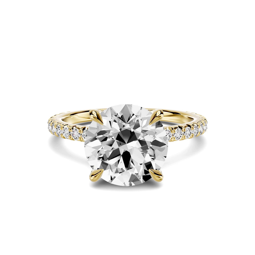 360 degree view of Lumina French Pavé 2.50 ct. Round Lab Engagement Ring