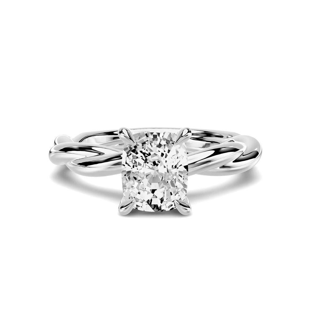 360 degree view of Riona Twist 1.00 ct. Elongated Cushion Lab Engagement Ring